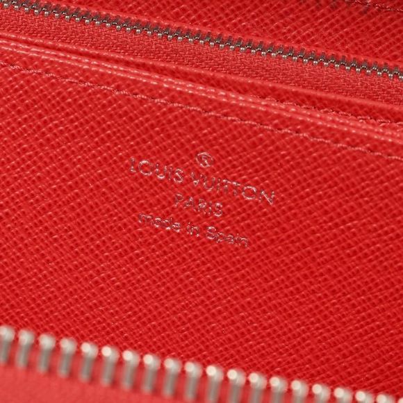 Louis Vuitton Zippy Wallet Epi Leather Navy Red Long Wallet Handbag - Picture 3 of 3